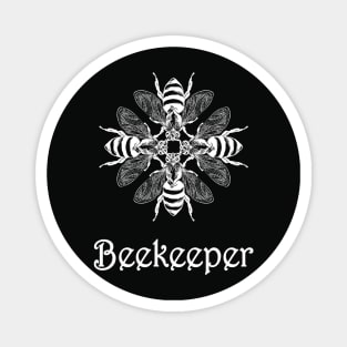 Beekeeper Beekeeping bees in cross honey gift Magnet